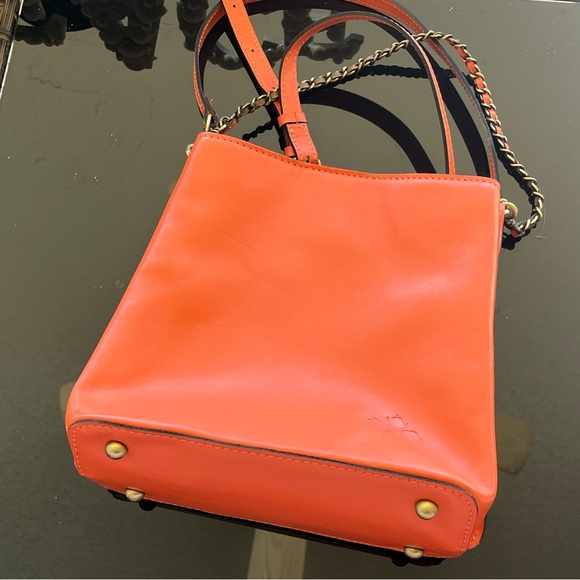 Orange Crossbody Handbag This Bag Retails For $299 In Macy's - Picture 5 of 5